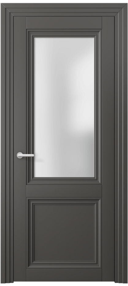 Дверь межкомнатная Центро 2524 ПЭТ графитовый Сатинированное стекло Каскадный наличник ПЭГФ Цена 41199 ₽ Наличники уже входят в базовый комплект. Фабрика дверей Волховец 8 (800) 551 43 19 Межкомнатная дверь Центро 2524 ПЭТ графитовый Сатинированное стекло Цена 41199 ₽ | Volhovec