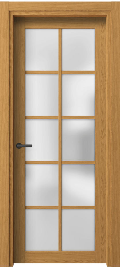 Межкомнатная дверь Нео 2106 Ванильный дуб Сатинированное стекло Цена 33419 ₽ | Volhovec