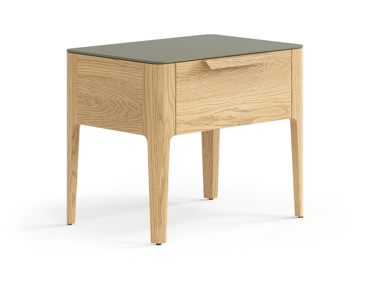 Тумба прикроватная Piega 1 ящик дуб соломенный матовый