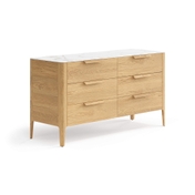 Комод Piega 6 ящиков дуб пшеничный матовый