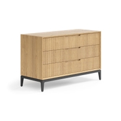 Комод Velvet 3 ящика дуб соломенный матовый