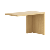 Письменный стол с 1 опорой ванильный дуб