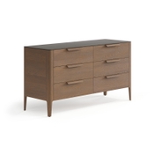 Комод Piega 6 ящиков дуб туманный матовый