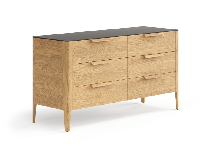 Мебель Комод Пьега 6 ящиков. Цвет Дуб пшеничный матовый. Материал Массив дуба матовый. Коллекция Комод Пьега 6 ящиков. Картинка.