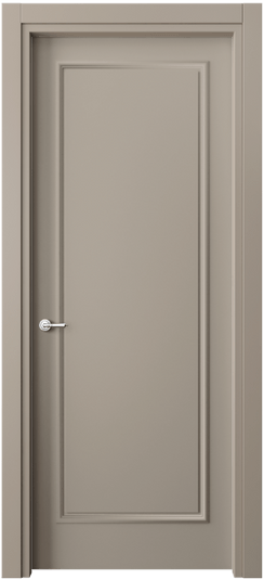 Дверь межкомнатная 8101 МБСК. Цвет Матовый бисквитный. Материал Гладкая эмаль. Коллекция Париж. Картинка.