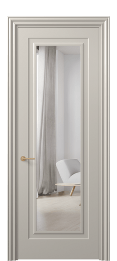 Межкомнатная дверь 8403 МСБЖ Зеркало с одной стороны. Цвет Матовый светло-бежевый. Материал Гладкая эмаль. Коллекция Маскот. Фото. Дверь межкомнатная 8403 МСБЖ Зеркало с одной стороны. Цвет Матовый светло-бежевый. Материал Гладкая эмаль. Коллекция Маскот. Картинка.