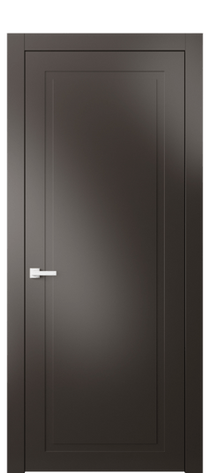 Дверь межкомнатная АКП 8001 МАН Матовый антрацит. Цвет Матовый антрацит. Материал Гладкая эмаль. Коллекция Нео Классик. Картинка.