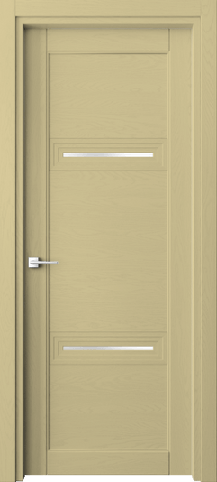 Дверь межкомнатная 6113 Слоновая кость RAL 1014. Цвет RAL Слоновая кость RAL 1014. Материал Массив дуба эмаль. Коллекция Эго. Картинка.