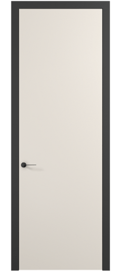 Дверь межкомнатная 0010 ПЭКБ. Цвет ПЭТ кремово-белый. Материал ПЭТ. Коллекция Планум Про. Картинка.