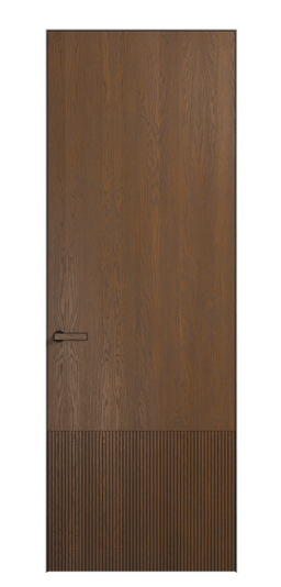 Дверь межкомнатная 8202 ДКШ.М. Цвет Дуб каштановый матовый. Материал Массив дуба матовый. Коллекция Вельвет. Картинка.