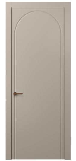 Дверь межкомнатная 8647 МБСК. Цвет Матовый бисквитный. Материал Гладкая эмаль. Коллекция Альба. Картинка.