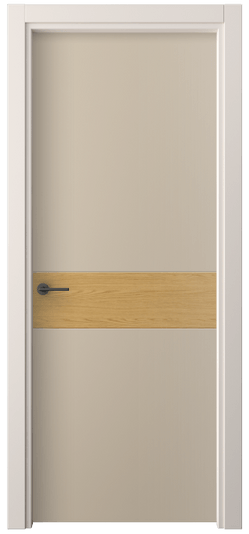 Дверь межкомнатная 4221 ПЭСК. Цвет ПЭТ серо-коричневый . Материал ПЭТ. Коллекция Фридом. Картинка.