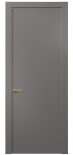 Дверь межкомнатная АКП 8601 МКЛС. Цвет Матовый классический серый. Материал Гладкая эмаль. Коллекция Фрэйм. Картинка.