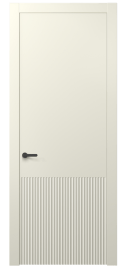 Дверь межкомнатная 8645 ММБ . Цвет Матовый молочно-белый. Материал Гладкая эмаль. Коллекция Альба. Картинка.