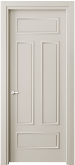 Дверь межкомнатная 8143 МОС. Цвет Матовый облачно-серый. Материал Гладкая эмаль. Коллекция Париж. Картинка.