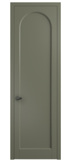 Дверь межкомнатная 6803 МОТ. Цвет Матовый оливковый тёмный. Материал Гладкая эмаль. Коллекция Палаццо. Картинка.