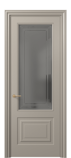 Межкомнатная дверь 8452 МБСК Серый сатин с гравировкой. Цвет Матовый бисквитный. Материал Гладкая эмаль. Коллекция Маскот. Фото. Дверь межкомнатная 8452 МБСК Серый сатин с гравировкой. Цвет Матовый бисквитный. Материал Гладкая эмаль. Коллекция Маскот. Картинка.