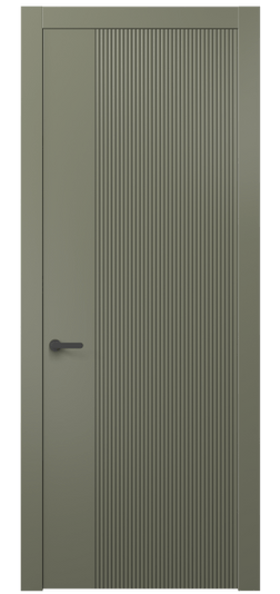 Дверь межкомнатная АКП 8623 МОТ. Цвет Матовый оливковый тёмный. Материал Гладкая эмаль. Коллекция Дюна. Картинка.