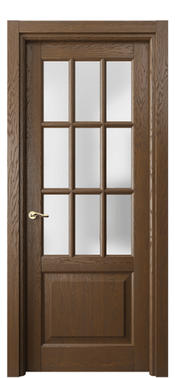 Дверь межкомнатная 0748 ДКР.Б САТ. Цвет Дуб королевский брашированный. Материал Массив дуба брашированный. Коллекция Лигнум. Картинка.