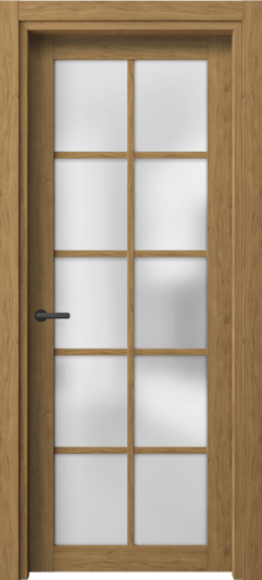 Дверь межкомнатная 2106 ГОР САТ. Цвет Грецкий орех. Материал Ламинатин. Коллекция Нео. Картинка.
