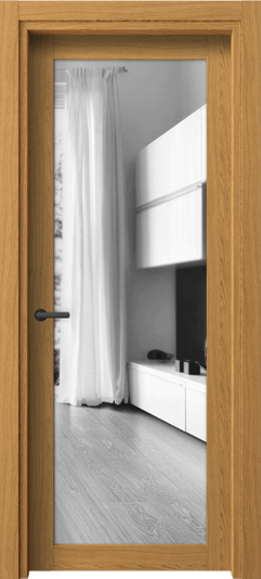 Дверь межкомнатная 2102 ВНД ДВ ЗЕР. Цвет Ванильный дуб. Материал Ламинатин. Коллекция Нео. Картинка.