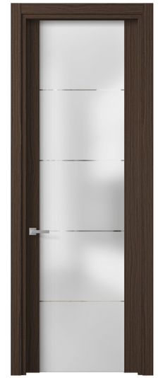 Дверь межкомнатная 4114 МШНЭКТ ГРА. Цвет Экзотик трюфельный матовый. Материал Мультишпон НатурВуд. Коллекция Планум. Картинка.