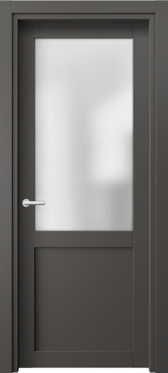 Дверь межкомнатная 2122 ПЭГФ САТ. Цвет ПЭТ графитовый. Материал ПЭТ. Коллекция Нео. Картинка.