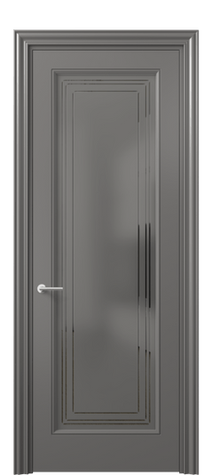 Межкомнатная дверь 8400 МКЛС Серый сатин с гравировкой. Цвет Матовый классический серый. Материал Гладкая эмаль. Коллекция Маскот. Фото. Дверь межкомнатная 8400 МКЛС Серый сатин с гравировкой. Цвет Матовый классический серый. Материал Гладкая эмаль. Коллекция Маскот. Картинка.