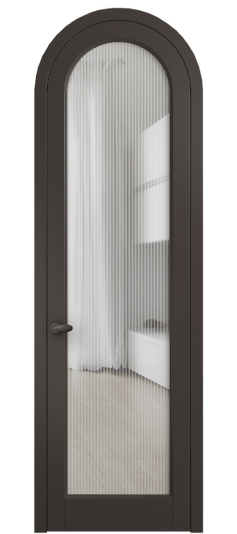 Дверь межкомнатная 6814 МАН MORU. Цвет Матовый антрацит. Материал Гладкая эмаль. Коллекция Палаццо. Картинка.