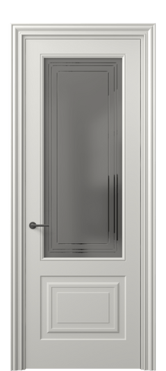 Межкомнатная дверь 8452 МСР Серый сатин с гравировкой. Цвет Матовый серый. Материал Гладкая эмаль. Коллекция Маскот. Фото. Дверь межкомнатная 8452 МСР Серый сатин с гравировкой. Цвет Матовый серый. Материал Гладкая эмаль. Коллекция Маскот. Картинка.