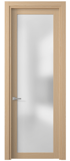 Дверь межкомнатная 2102 МШДМ САТ. Цвет Дуб молочный. Материал Мультишпон. Коллекция Планум. Картинка.