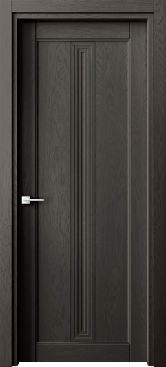 Дверь межкомнатная 6121 ДАН. Цвет Дуб антрацит. Материал Массив дуба эмаль. Коллекция Эго. Картинка.