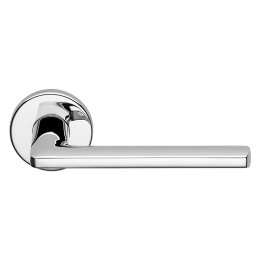Ручки для дверей Ручка дверная Люче Пи. Цвет Полированный хром. Коллекция Люче Пи. Картинка.