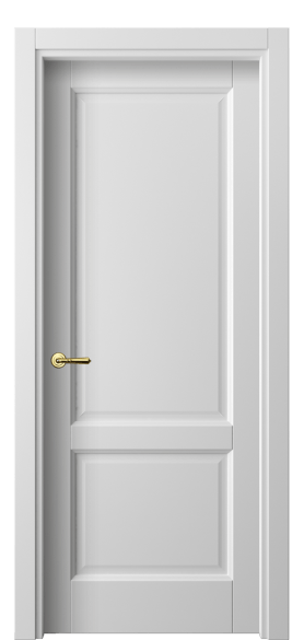 Дверь межкомнатная 1421 МБЛ. Цвет Матовый белоснежный. Материал Гладкая эмаль. Коллекция Галант. Картинка.